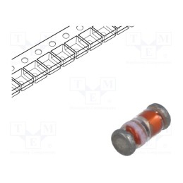 10 pcs : 1N4150UR-1 - Diode: switching, SMD, 75V, 200mA, 4ns, DO213AA, Ufmax: 1V,