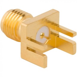 1 pcs - Amphenol RF, jack End Launch SMA Connector, Solder Termination, Straight Body