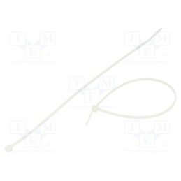 200 pcs : 111-02159 - Cable tie, L: 205mm, W: 2.5mm, polyamide, 80N, natural, Ømax: 55mm