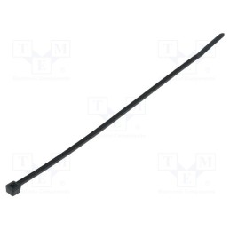 200 pcs : 111-02358 - Cable tie, L: 145mm, W: 2.5mm, polyamide, 80N, black, Ømax: 22mm, T