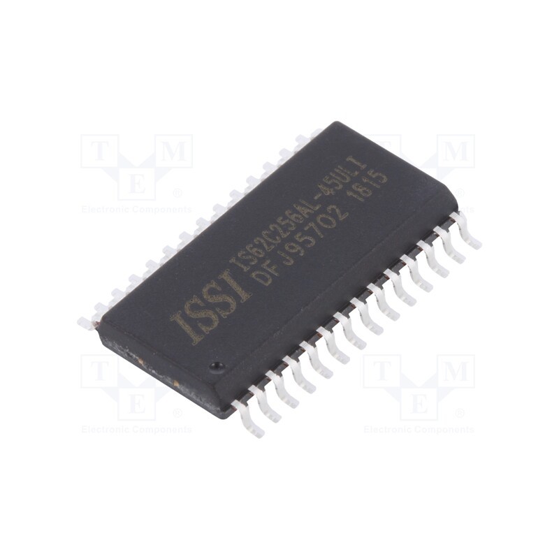 10 pcs : IS62C256AL-45ULI - IC: SRAM memory, 256kbSRAM, 32kx8bit, 5V, 45ns, SOP28, parallel