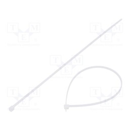 200 pcs : 111-02519 - Cable tie, L: 240mm, W: 2.8mm, polyamide, 110N, natural, Ømax: 65mm