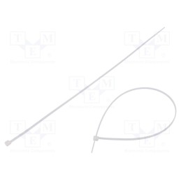 200 pcs : 111-02619 - Cable tie, L: 330mm, W: 2.8mm, polyamide, 110N, natural, Ømax: 95mm