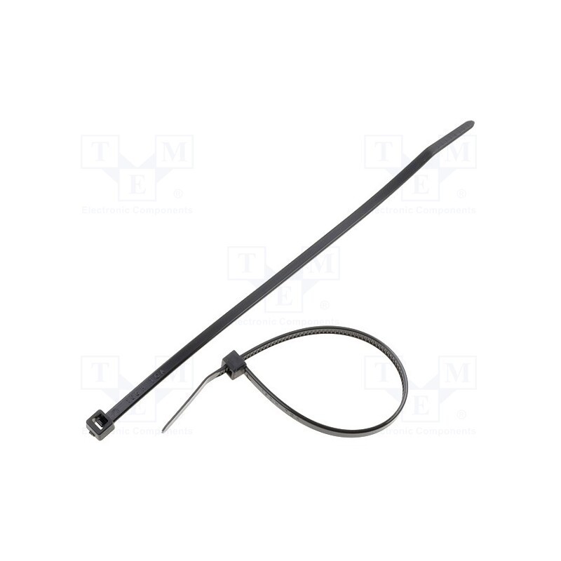 200 pcs : 111-03210 - Cable tie, L: 150mm, W: 3.5mm, polyamide, 135N, black, Ømax: 35mm