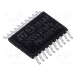 10 pcs : STM32C011F6P6 - IC: ARM microcontroller, 48MHz, TSSOP20, 2÷3.6VDC, -40÷85°C