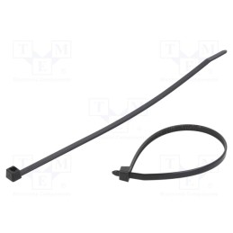 200 pcs : 111-04950 - Cable tie, L: 200mm, W: 4.6mm, polyamide, 225N, black, Ømax: 50mm
