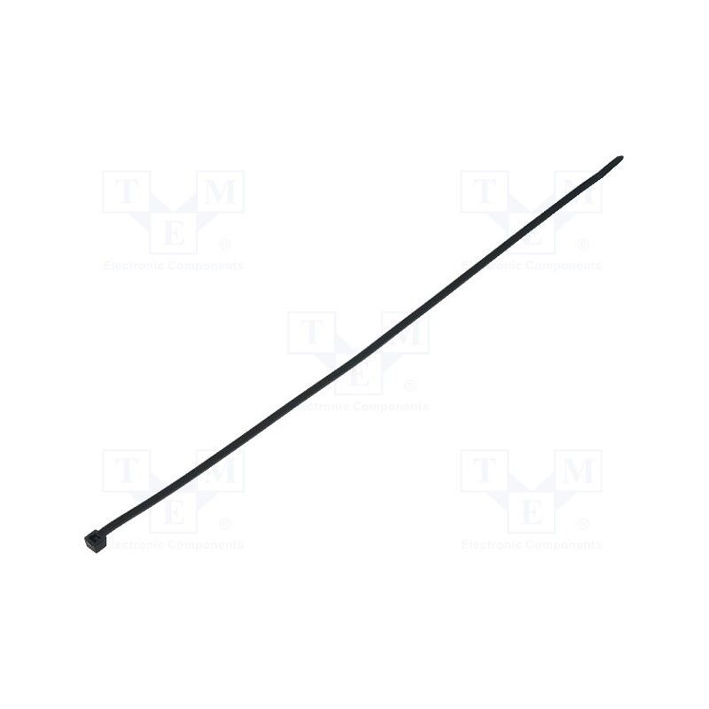 200 pcs : 111-05410 - Cable tie, L: 390mm, W: 4.7mm, polyamide, 355N, black, Ømax: 110mm
