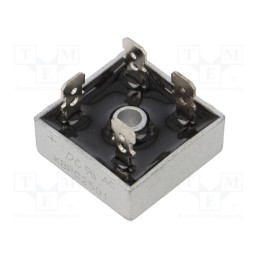 10 pcs : KBPC2501 - Bridge rectifier: single-phase, Urmax: 100V, If: 25A, Ifsm: 400A