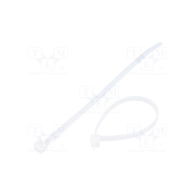 200 pcs : 111-05819 - Cable tie, L: 150mm, W: 4.6mm, polyamide, 225N, natural, Ømax: 35mm