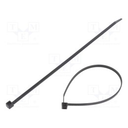 200 pcs : 111-06206 - Cable tie, L: 245mm, W: 4.6mm, polyamide, 225N, black, Ømax: 65mm