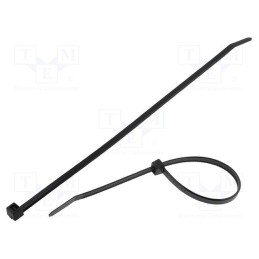 200 pcs : 111-08010 - Cable tie, L: 210mm, W: 4.7mm, polyamide, 355N, black, Ømax: 55mm