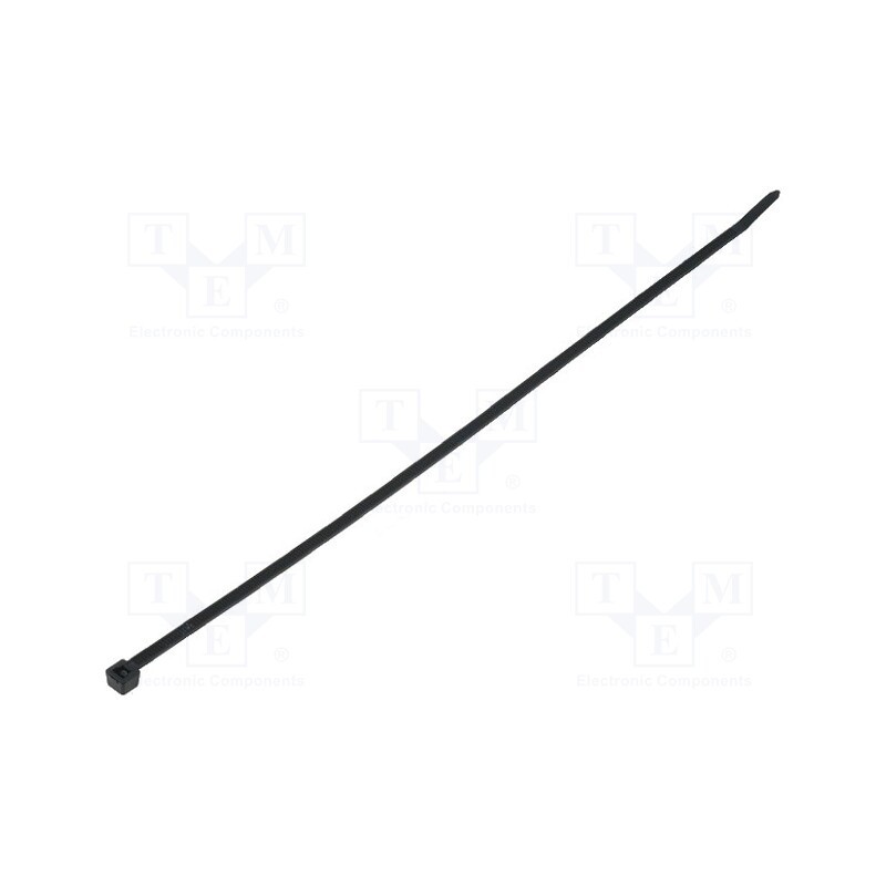 200 pcs : 111-08250 - Cable tie, L: 300mm, W: 4.7mm, polyamide, 355N, black, Ømax: 85mm