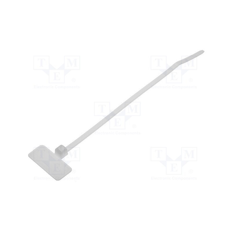 50 pcs : 111-81919 - Cable tie, with label, L: 110mm, W: 2.5mm, polyamide, 80N, natural