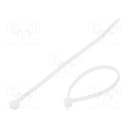 200 pcs : 112-01819 - Cable tie, L: 100mm, W: 2.45mm, polyamide, 80N, natural, Ømax: 22mm