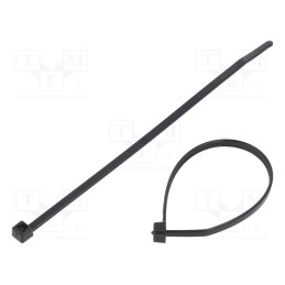 200 pcs : 112-03060 - Cable tie, L: 148mm, W: 3.5mm, polyamide, 135N, black, Ømax: 35mm