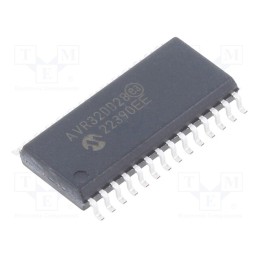 10 pcs : AVR32DD28-I/SO - IC: AVR microcontroller, SOIC28, Ext.inter: 23, Cmp: 1, AVR32