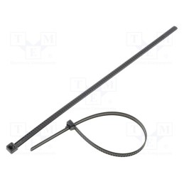50 pcs : 115-00002 - Cable tie, multi use, L: 195mm, W: 4.7mm, polyamide, 245N, black