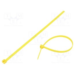 50 pcs : 115-00004 - Cable tie, multi use, L: 195mm, W: 4.7mm, polyamide, 245N, yellow