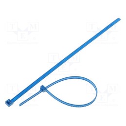 50 pcs : 115-00006 - Cable tie, multi use, L: 195mm, W: 4.7mm, polyamide, 245N, blue