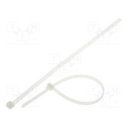 50 pcs : 115-00008 - Cable tie, multi use, L: 195mm, W: 4.7mm, polyamide, 245N, natural