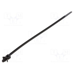 50 pcs : 115-06960 - Cable tie, L: 225mm, W: 5mm, polyamide, 225N, black, Ømax: 50mm