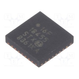 10 pcs : PIC16F18455-I/STX - IC: PIC microcontroller, 14kB, 32MHz, 2.3÷5.5VDC, SMD, VQFN28,