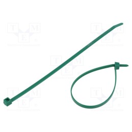 200 pcs : 116-08015 - Cable tie, L: 210mm, W: 4.7mm, polyamide, 355N, green, Ømax: 55mm