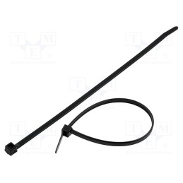 200 pcs : 117-08070 - Cable tie, L: 210mm, W: 4.7mm, polyamide, 355N, black, Ømax: 55mm
