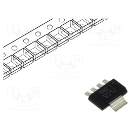 10 pcs : LP38692MP-ADJ/NOPB - IC: voltage regulator, LDO,adjustable, 1.25÷9V, 1A, SOT223-5, SMD