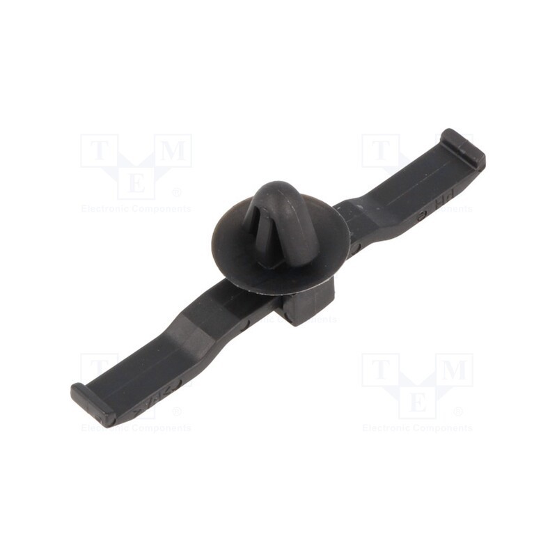 50 pcs : 150-08110 - Holder, push-in, UL94V-2, black, Panel thick: max.1.2mm, Ht: 7.7mm
