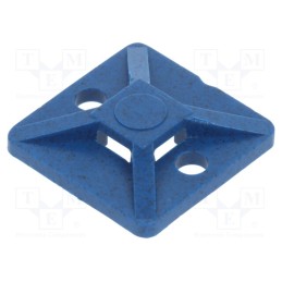 50 pcs : 151-01169 - Holder, screw, polyamide, blue, cable ties
