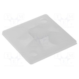 50 pcs : 151-10904 - Holder, screw,self-adhesive, polyamide, natural, Tie width: 4mm