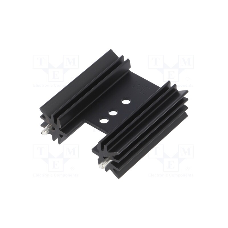 10 pcs : 637-15ABEP - Heatsink: extruded, H, TO220, black, L: 38.1mm, W: 34.9mm, H: 12.7mm