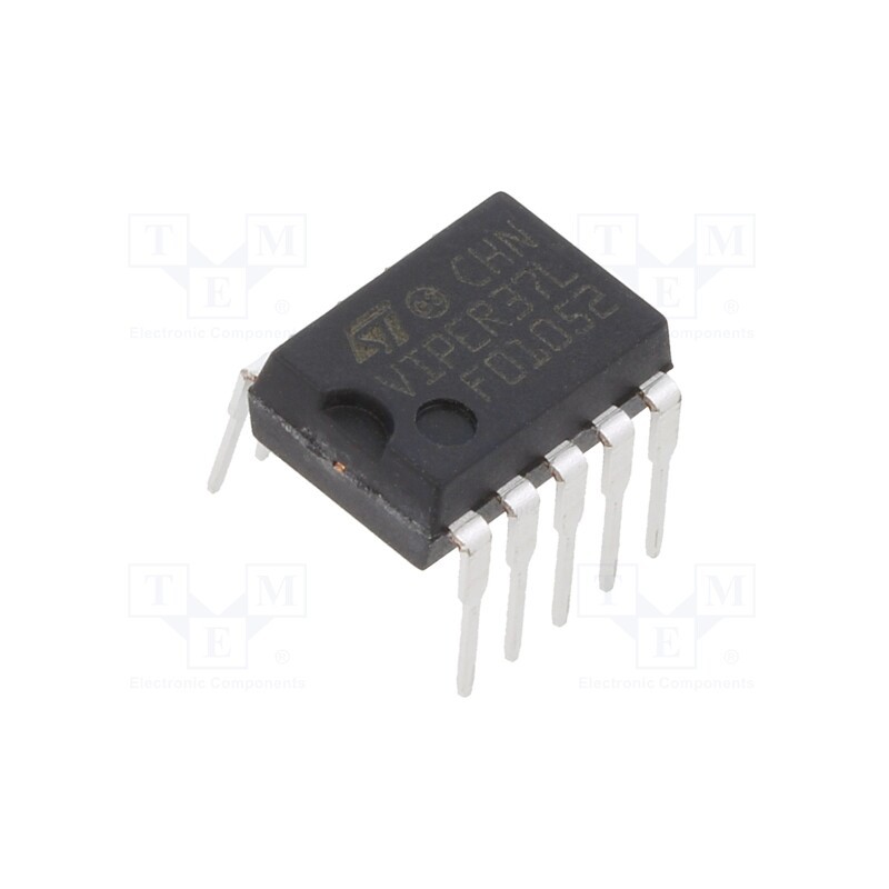 10 pcs : VIPER37LE - IC: driver, flyback, PWM controller, DIP10, 3A, 800V, Ch: 1, 54÷66kHz