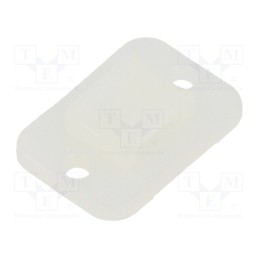 50 pcs : 151-21319 - Holder, screw, polyamide, natural, cable ties