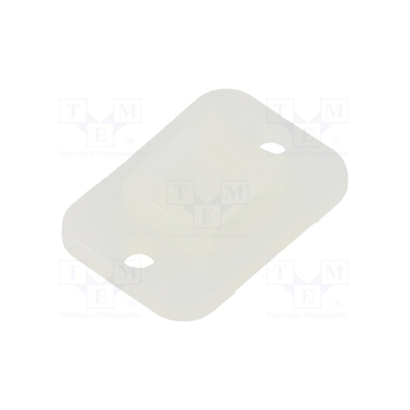 50 pcs : 151-21319 - Holder, screw, polyamide, natural, cable ties