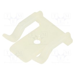 50 pcs : 151-22819 - Screw down self-adhesive holder, polyamide, natural