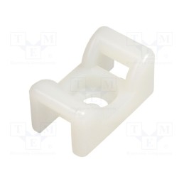 50 pcs : 151-24819 - Holder, screw, polyamide,polyamide 6.6, natural, cable ties