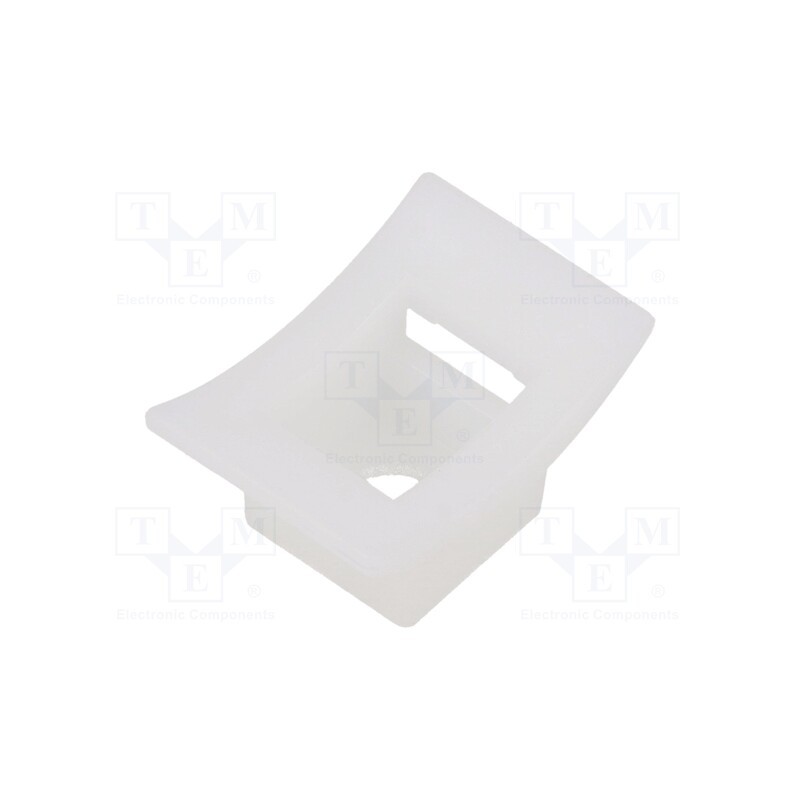 50 pcs : 151-27019 - Holder, screw, polyamide,polyamide 6.6, natural, cable ties