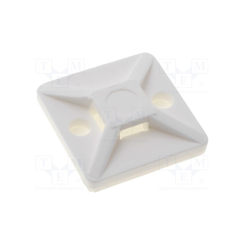 50 pcs : 151-28349 - Holder, self-adhesive, polyamide, UL94V-2, natural, FH: 3.1mm