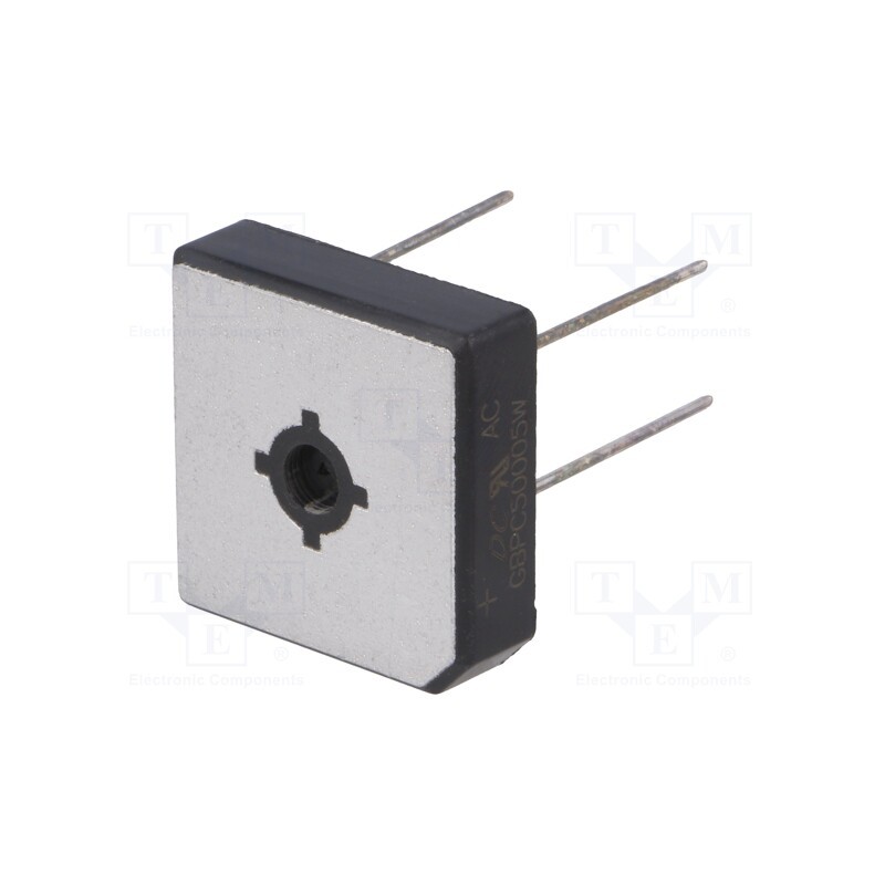 10 pcs : GBPC50005W - Bridge rectifier: single-phase, Urmax: 50V, If: 50A, Ifsm: 450A
