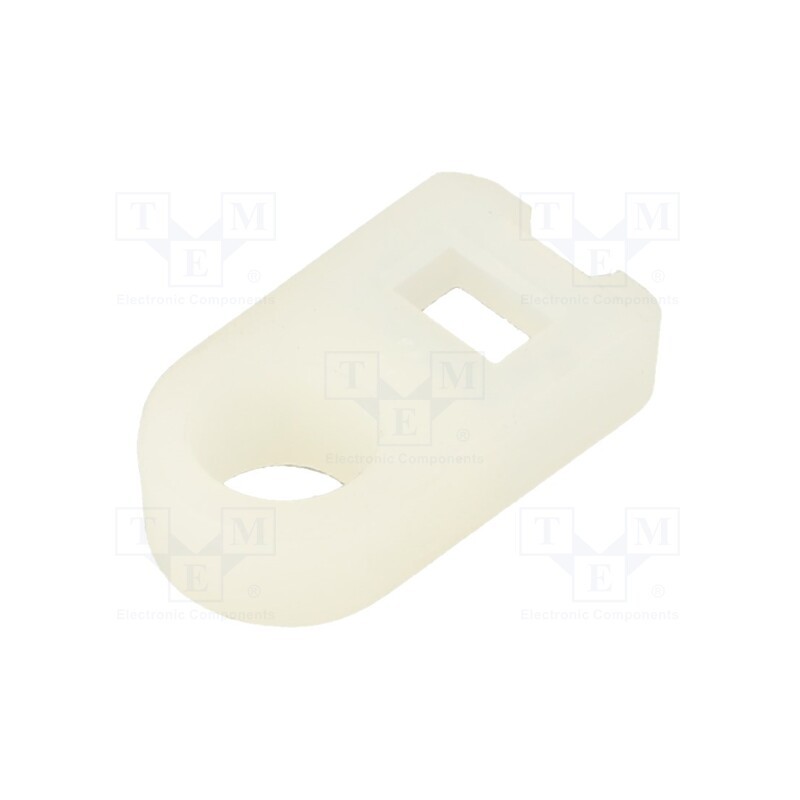 50 pcs : 151-61319 - Holder, screw, polyamide,polyamide 6.6, natural, cable ties