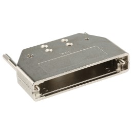 1 pcs - Amphenol FCI 8655MH Series Die Cast Zinc D-sub Connector Backshell, 37 Way, Strain Relief