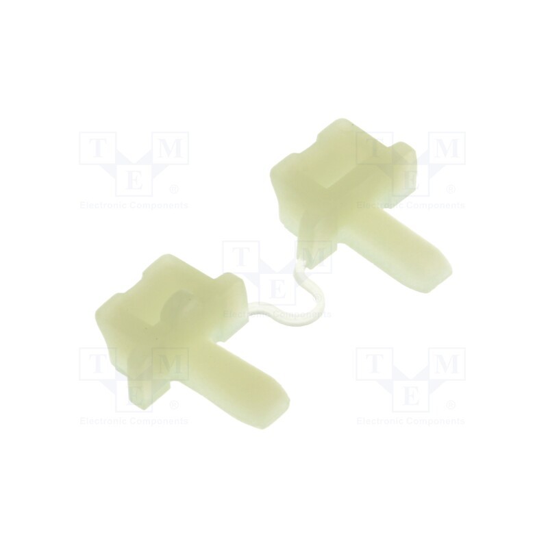 20 pcs : 152-11209 - Holder, push-in, polyamide, natural, Tie width: 5.5mm, Ht: 7.8mm