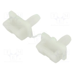 20 pcs : 152-11309 - Holder, push-in, polyamide, natural, Tie width: 9.3mm, Ht: 10mm