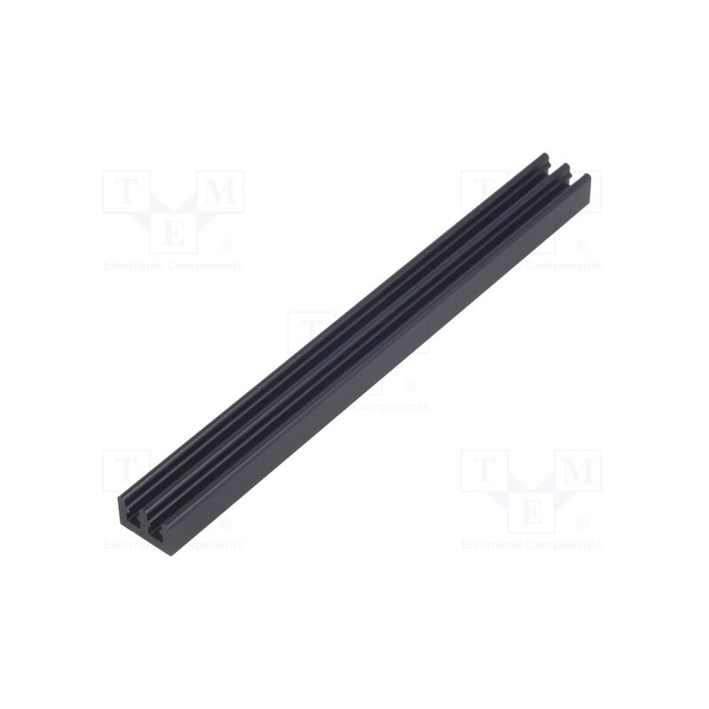 10 pcs : SK 646 100 SA - Heatsink: extruded, grilled, black, L: 100mm, W: 10mm, H: 6mm