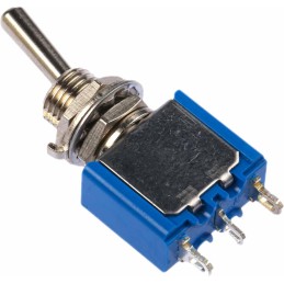 1 pcs - APEM Toggle Switch, Panel Mount, On-On, SPST, Solder Terminal