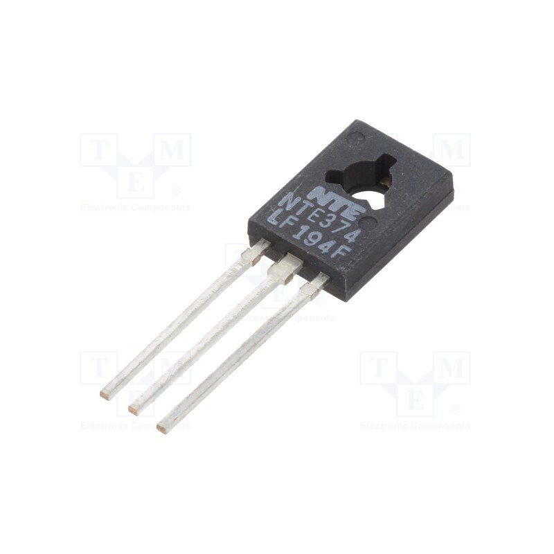 10 pcs : NTE374 - Transistor: PNP, bipolar, 160V, 1.5A, 1W, TO126