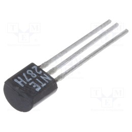 10 pcs : NTE287H - Transistor: NPN, bipolar, 350V, 0.5A, 0.625W, TO92