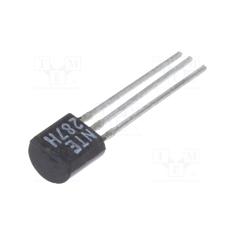 10 pcs : NTE287H - Transistor: NPN, bipolar, 350V, 0.5A, 0.625W, TO92